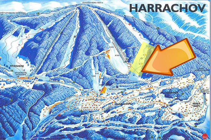 Harrachov večerní lyžování
