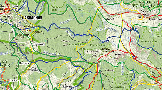 pančavský vodopád turistická mapa Tourism Harrachov and its surroundings. Tourist places around  pančavský vodopád turistická mapa